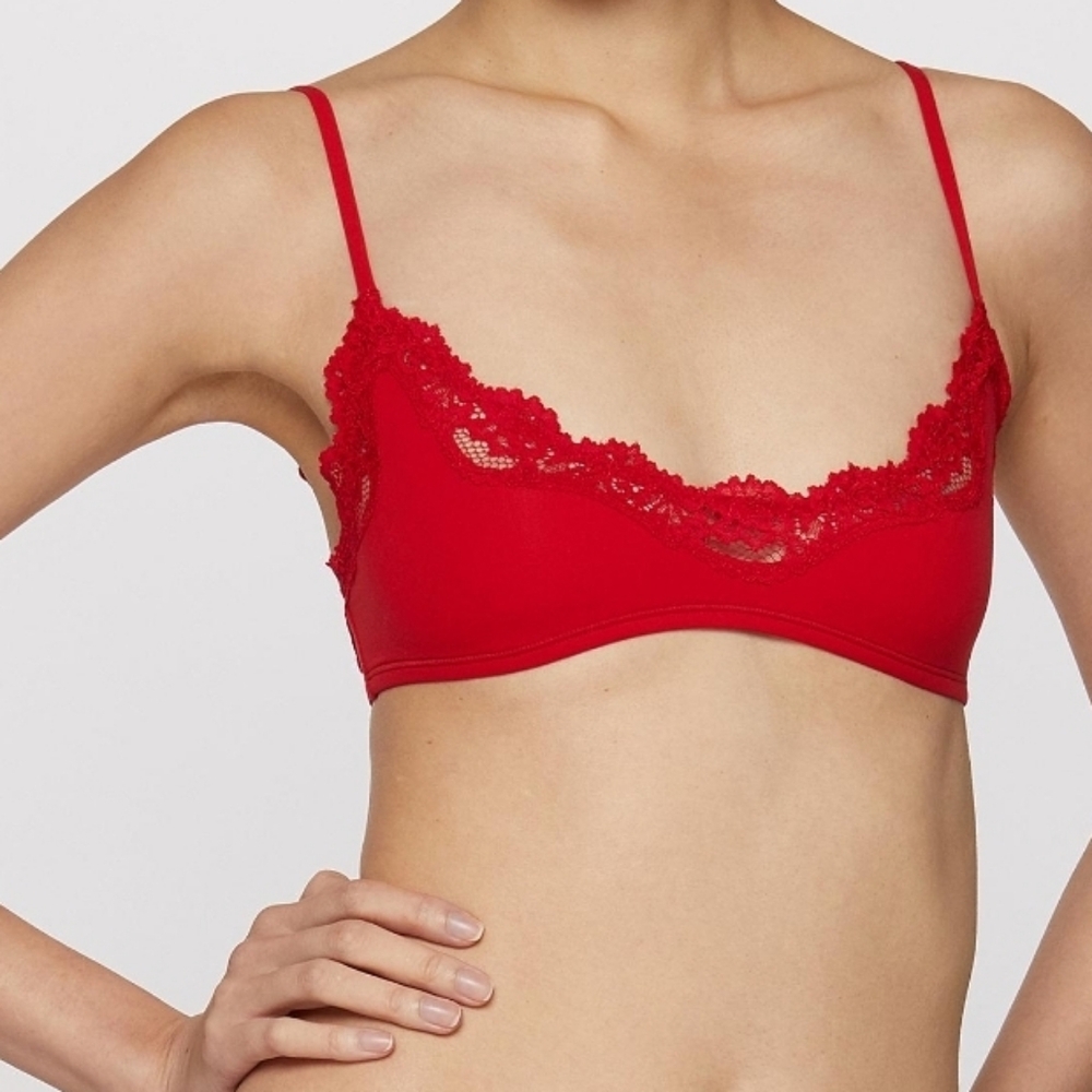 Skims Red Lace Bralette. large